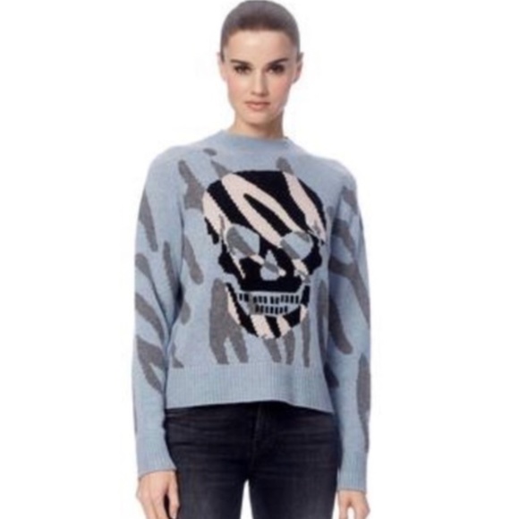 360 Skull Cashmere Jaden Skull Cashmere Wool Sweater - Picture 1 of 4